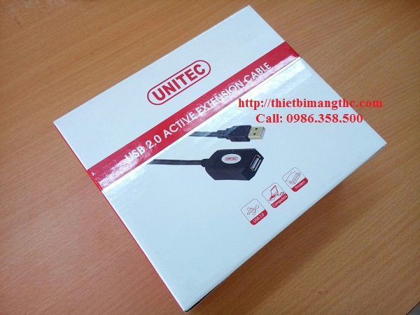 Dây cáp USB nối dài 10m Unitec chính hãng